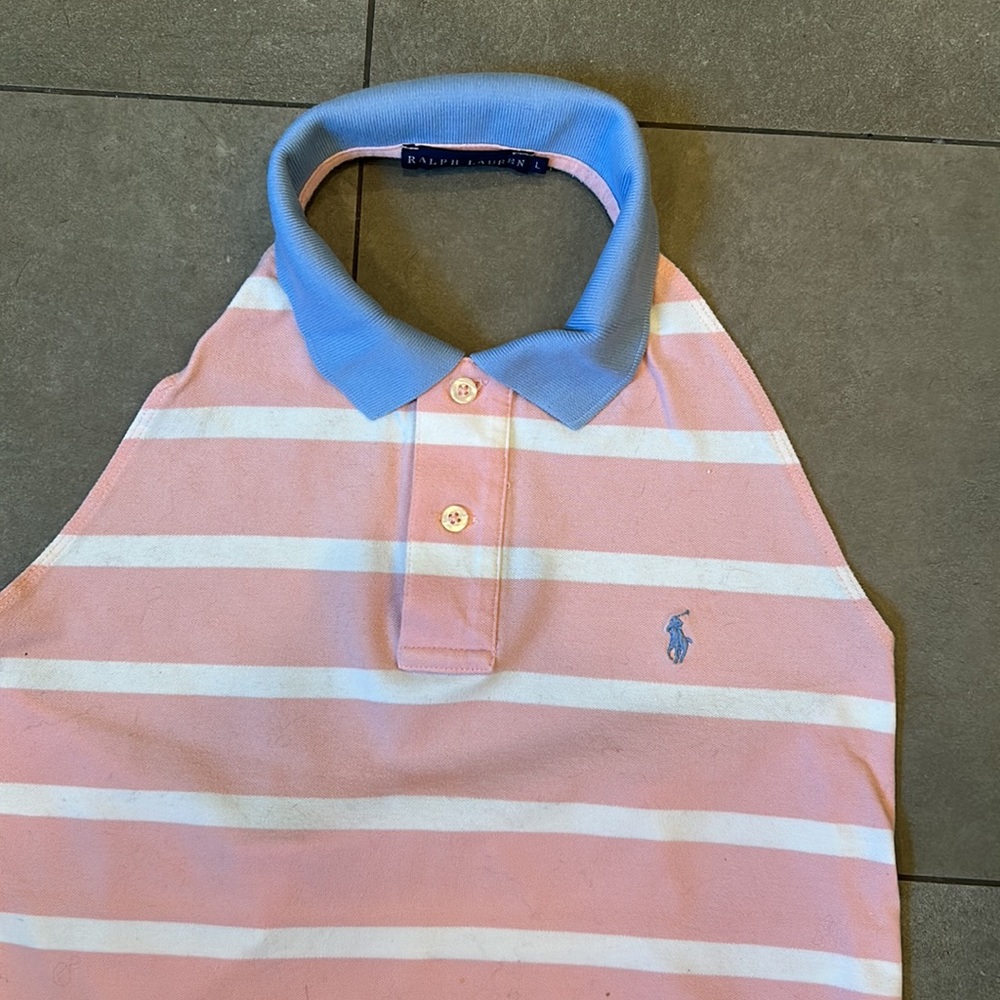Ralph Lauren Open Back Polo Shirt - Picture 2 of 7
